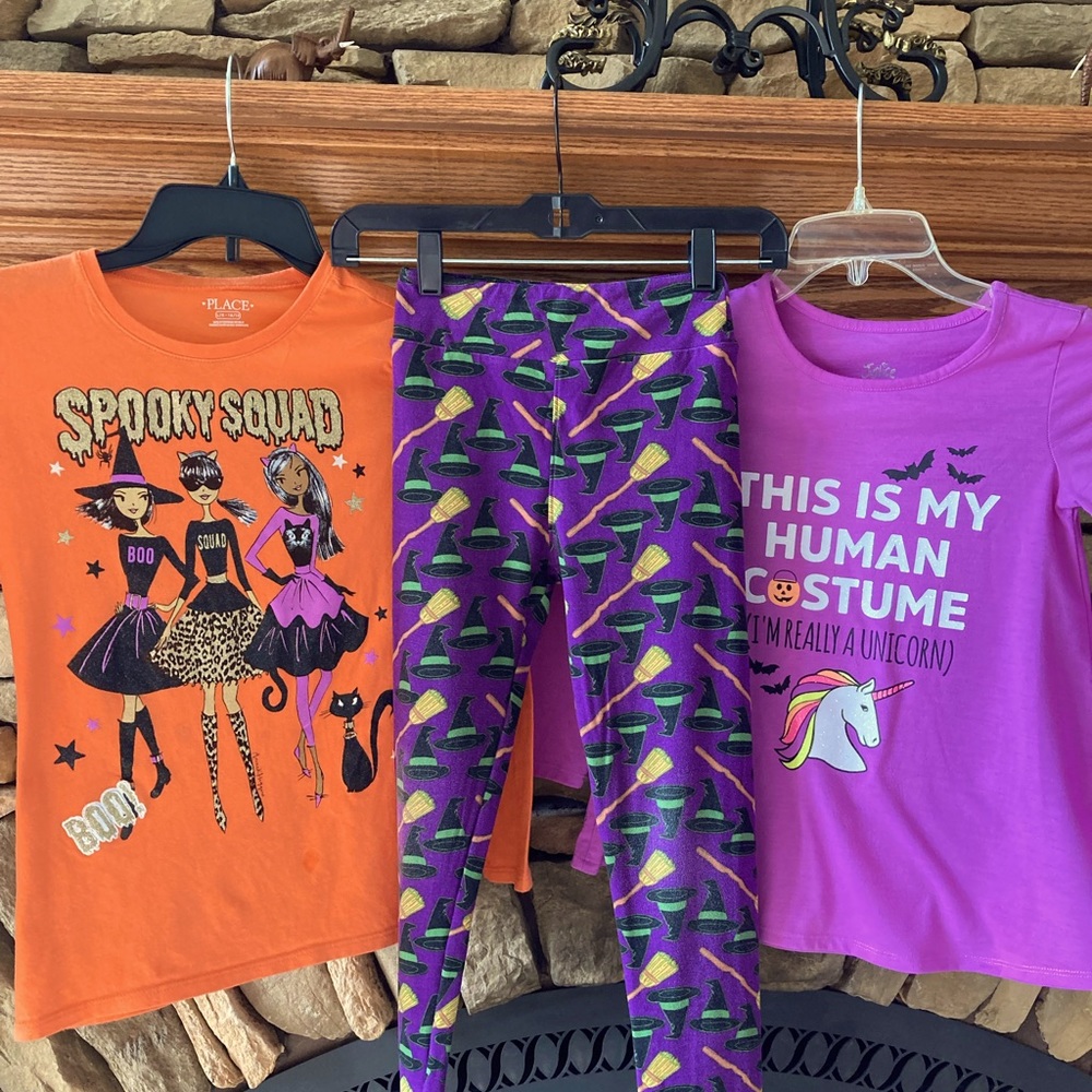 Halloween leggings and shirts